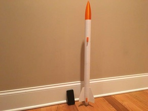 rocket Modell Raketen-35 cm hobby 3d print model - Mito3D