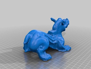Hund Drache 3d drucken 3d print model - Mito3D
