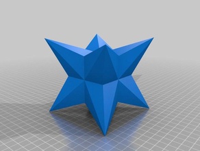 star cube dés 3d print model - Mito3D