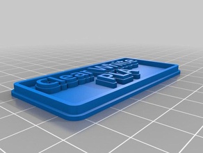 blanc clair pla tag 3d de l'imprimante accessoires personnalisé 3d print model - Mito3D