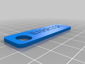 2xlwarriorlabel organização personalizado 3d print model - Mito3D