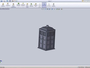 tardis box containers blue doctor doctorwho 3d print model - Mito3D