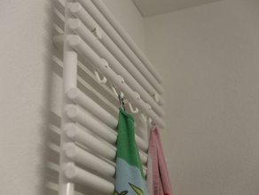 towel hook bathroom 3d print model - Mito3D