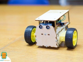 ping robot chasis la robótica 3d print model - Mito3D