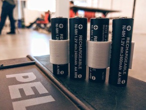 la batería de cinta herramienta los titulares cuadros aa soporte organización almacenamiento 3d print model - Mito3D