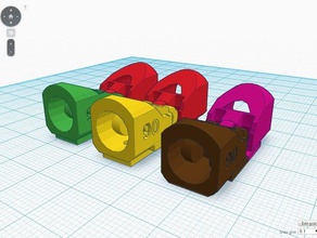 robotic hand fingers hinges spring holes robotics 3d print model - Mito3D