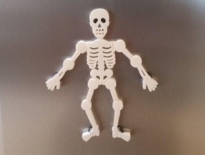 skeletonz poseable fridge magnet kitchen dining 3d print model - Mito3D