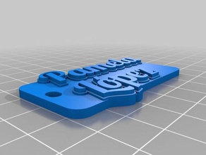 pamela l&oacutepez tag trousseau de clés porte-clés personnalisé 3d print model - Mito3D