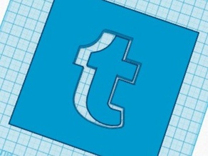 tumblr test i segni loghi alfabeto internet lettera zuppa di 3d print model - Mito3D