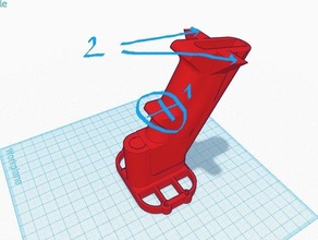 kinect handle mounting holes electronics 3d print model - Mito3D