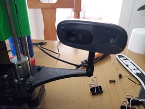 mount logitech c270 prusa i3 steel 3d printer accessories octoprint camera webcam 3d print model - Mito3D