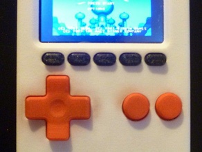 retropie console de jeu portable remixé poche pigrrl vidéo jeux raspberry pi zéro retrogaming 3d print model - Mito3D