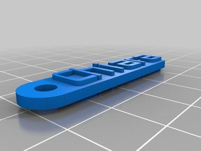 mon message personnalisé keychain organisation 3d print model - Mito3D