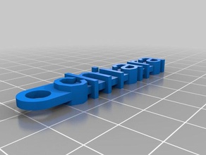 mon message personnalisé keychain organisation 3d print model - Mito3D