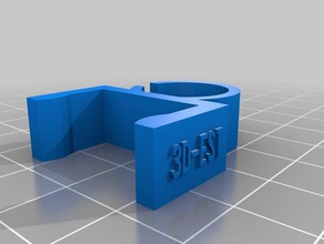 clip 20x20 c&acircble 3d la stampa 3d-est gestione dei cavi createbot e3d hotend francais francia ptite ultimaker wilson 3d print model - Mito3D