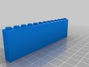 pieza lego 13x1x9 costruzione i giocattoli personalizzato 3d print model - Mito3D