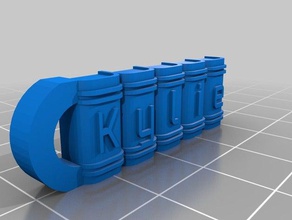 kylie bookshelf keyring keychains customized 3d print model - Mito3D