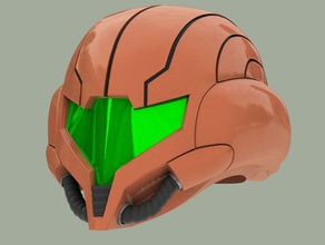 wearable samus aran capacete metroid prime 3 traje armadura comic-con cosplay máscara nintendo prop espaço espacial tecnologia 3d print model - Mito3D