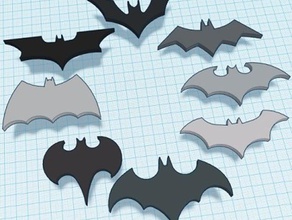 batman-logo andere batman-symbol 3d print model - Mito3D