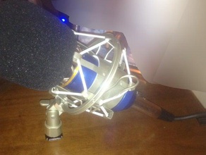 mini mikrofon kablo klipsi standı ses openscad podcast 3d print model - Mito3D