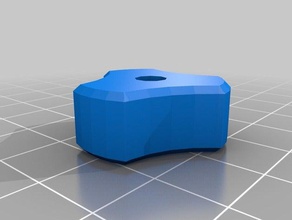 m5 de cabeza hexagonal pulgar la perilla mano herramientas personalizado 3d print model - Mito3D