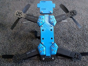 zmr250 base plate armour rc vehicles quadcopter zmr 250 3d print model - Mito3D