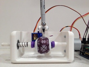 mini spherebot robotics 28byj-48 arduino eggbot inkscape stepper motor 3d print model - Mito3D