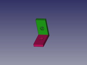 2-Wege-inneren Ecke einer m3-Mutter Aufnahme Teile ecke mutter zweiwege 3d print model - Mito3D