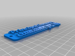 principal conway ed4life keychain keychains customized 3d print model - Mito3D
