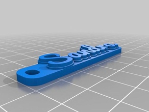 llavero sandra de porte-clés personnalisé 3d print model - Mito3D