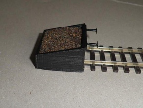 buffer stop piko h0 tracks buildings structures scale model railroad railway 3d print model - Mito3D