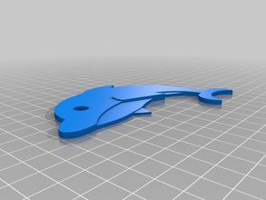 dolphine keychain keychains 3d print model - Mito3D