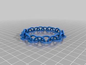 il mio personalizzato mezzo cerchio braccialetto a catena bracciali 3d print model - Mito3D