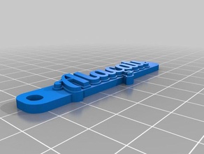 ala&ccedilat Anahtarlık özelleştirilmiş 3d print model - Mito3D