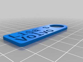 lisas volvo simplekey tag organization customized 3d print model - Mito3D