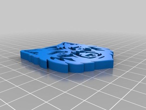lupo i segni loghi 3d print model - Mito3D