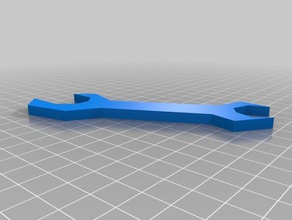 doppia chiave a forcella un'estremità angolate mano strumenti 3d print model - Mito3D