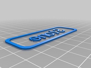 mi personalizados custiomizable nombre de la etiqueta signos logotipos 3d print model - Mito3D