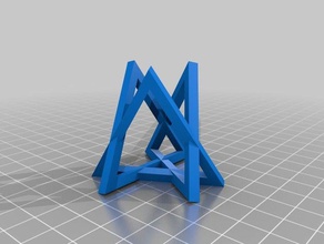 my customized openscad triangle pattern experiment math art 3d print model - Mito3D