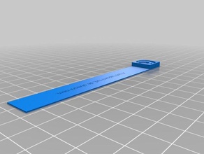 my customized bookmark text image office 3d print model - Mito3D