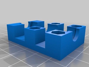 lm8luu offset block exact bearing dimensions 3d printer parts linear pillow wanhao duplicator i3 3d print model - Mito3D