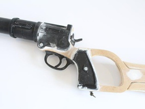 boba fett ee-3 handle grips props blaster bounty hunter cosplay mandalorian star wars 3d print model - Mito3D