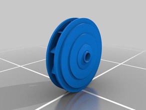 compresseur roue fd3-64 turbine bricolage 3d print model - Mito3D