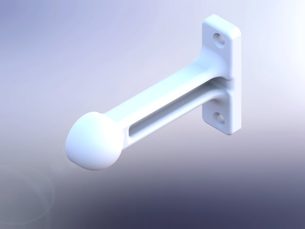 bm-tpr bracket mount spool spring-loaded tp roll bathroom holder toilet paper 3D print model - Mito3D