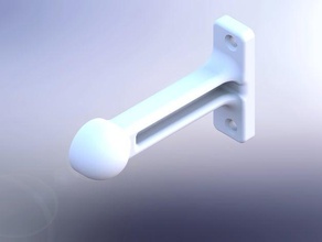 bm-tpr bracket mount spool spring-loaded tp roll bathroom holder toilet paper 3d print model - Mito3D