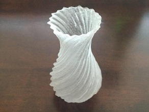 spiral vase 3d printing cup flower holder loop loops pot swirl swirly water 3d print model - Mito3D