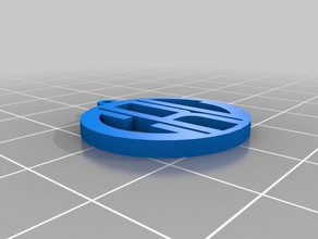 courtney monograma pingente de múltiplos loops jóias personalizado 3d print model - Mito3D
