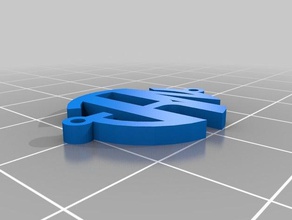 jade2 monogram pendant multiple loops jewelry customized 3d print model - Mito3D