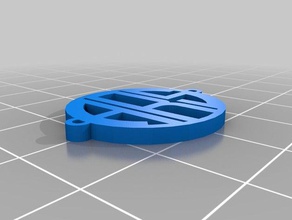 amber2 monogram pendant multiple loops jewelry customized 3d print model - Mito3D