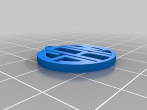 stephanie monogram pendant multiple loops jewelry customized 3d print model - Mito3D